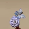 Purple Flower Butterfly Hairpin (AA2372)