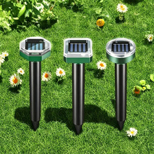 跨境太阳能驱鼠器超声波电子驱鸟器户外驱蛇器菜地园林驱虫驱猫器