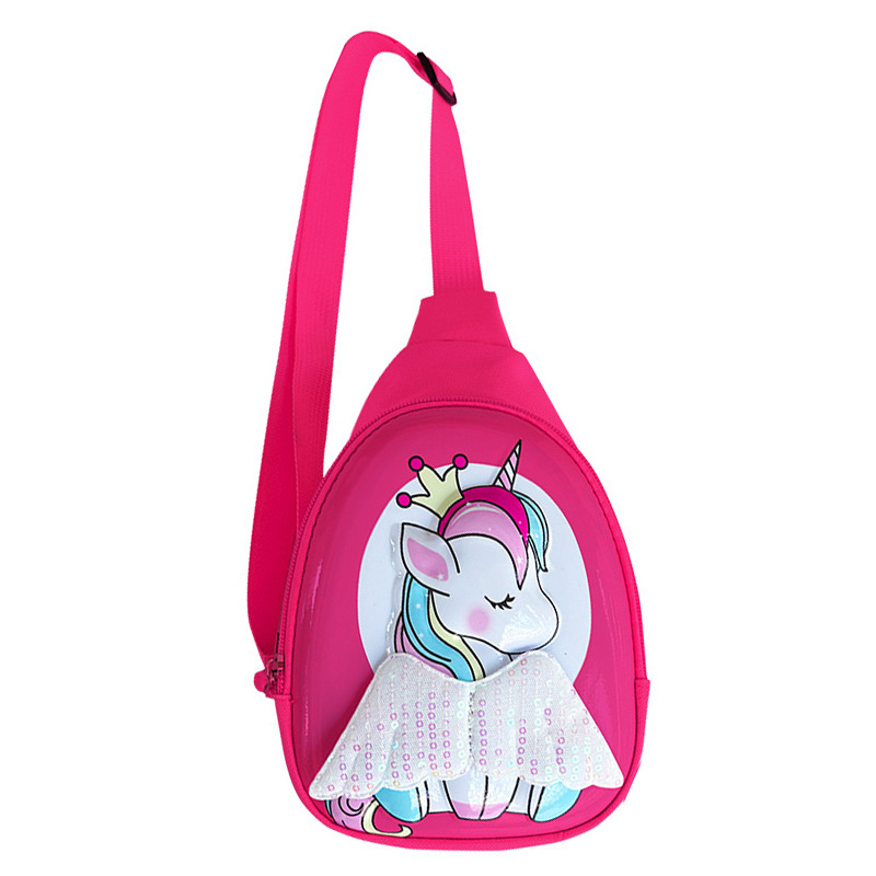 2025 nueva mochila de hombro infantil unicornio de dibujos animados bolsos de cáscara dura lindos niños niñas bolsos de pecho