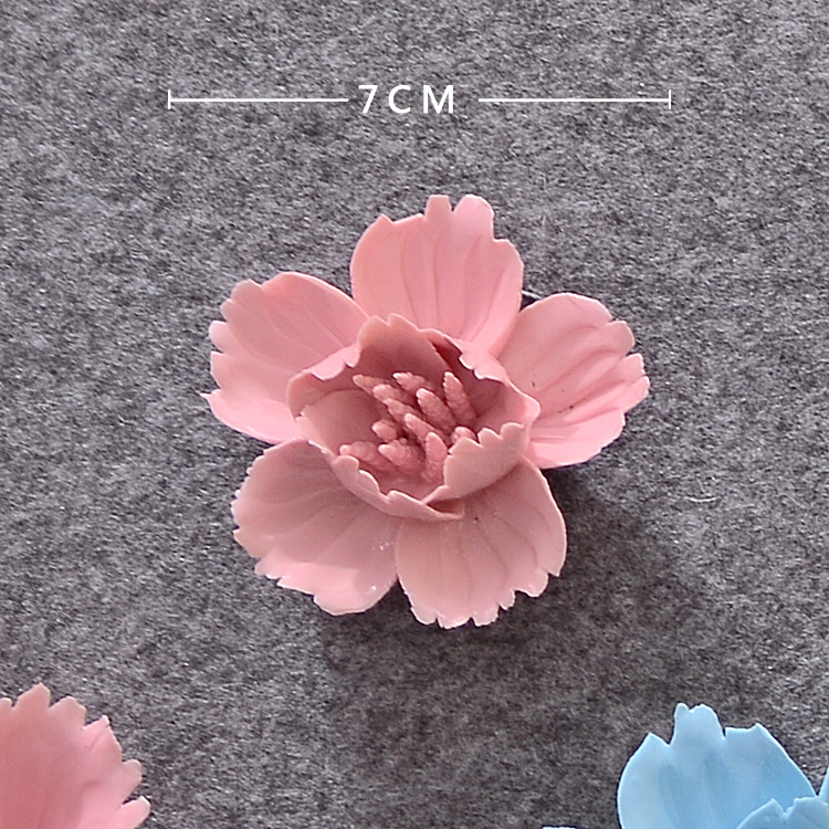 Decoración de Pared de Flores en Cerámica Tridimensional para Sala de Estar y Dormitorio image 23