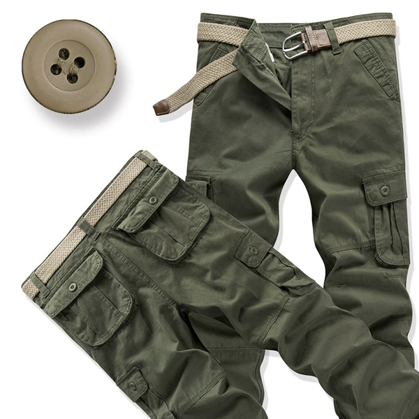 Six pocket light army green trousers (no velvet)