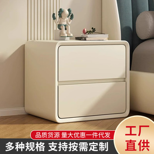Solid Wood Bedside Table Simple Modern Light Luxury High-End Bedroom Small Bedside Cabinet Small Cabinet Storage Cabinet Bedroom