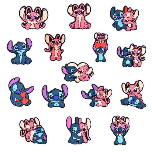 Adorable shoe buckle stitching series cartoon shoe model accessories classic clown children's gift decoration