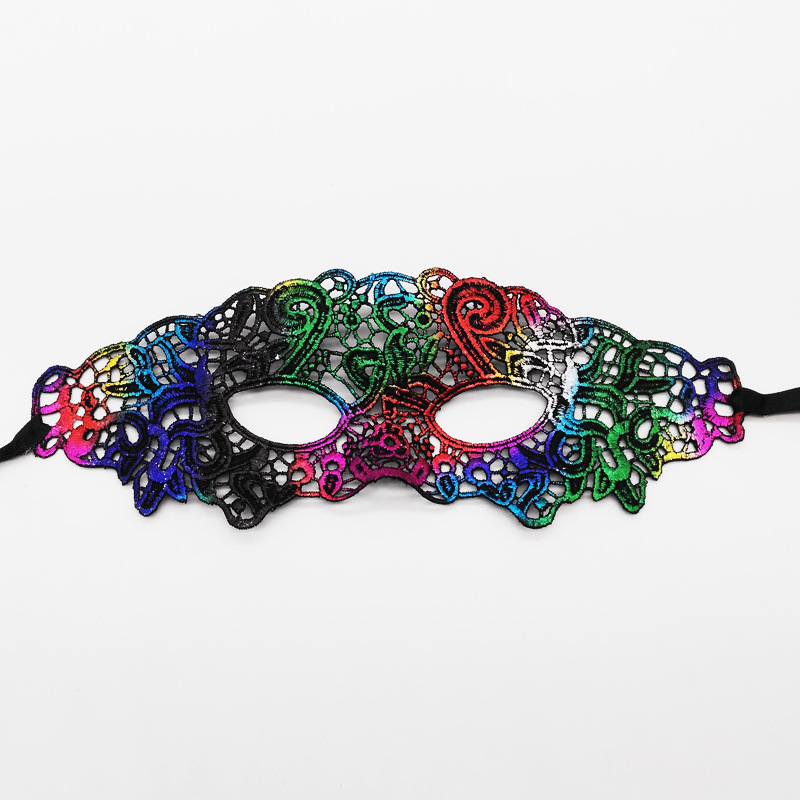 Máscaras de encaje transfronterizas, máscaras de encaje de fiestas de Halloween, máscaras de ojos especiales para carnaval de Halloween