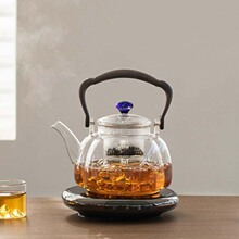 玻璃煮茶壶2024新款耐高温蒸煮茶器提梁壶烧水壶泡茶壶茶具电陶炉