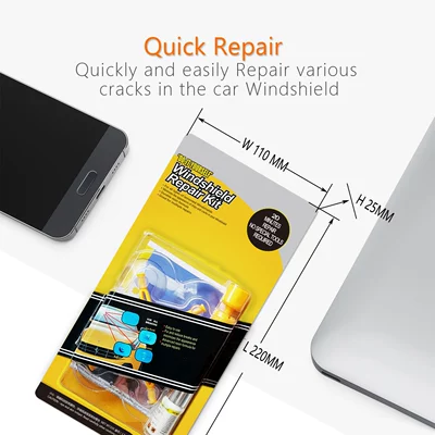 Set, Auto glass repair liquid