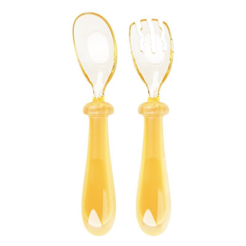 Baby Spoon for Infants, Complementary Feeding Spoon, Baby Learning to Eat Independently, Special Fork and Spoon for Children, Children's Feeding Tableware