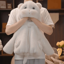 女童外套冬款2025新款连帽加绒加厚仿皮草外套毛绒保暖冬款童装