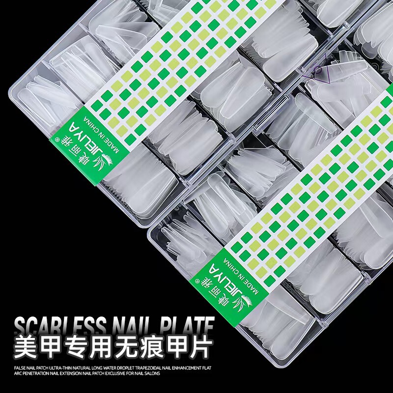 Nail Patch Nail Patch Ciliary Liya Nail Shop Special Scrub Wear Nail Long Water Drop Half Patch Ultra-thin Extended Transparent Nail Patch Nail Patch Ciliary Liya Nail Shop Special Scrub Wear Nail Long Water Drop Half Patch Ultra-thin Extended Transparent