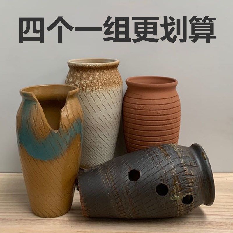 Ceramic big breathable flowerpot