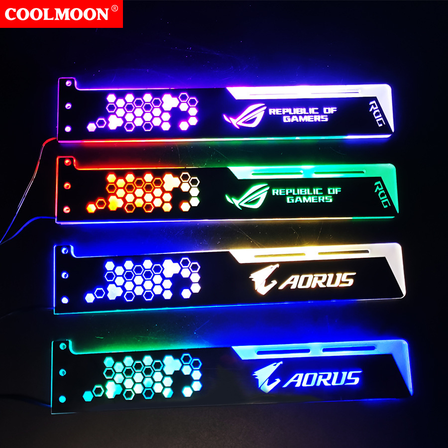 Cool Moon RGB graphics card bracket 28cm...