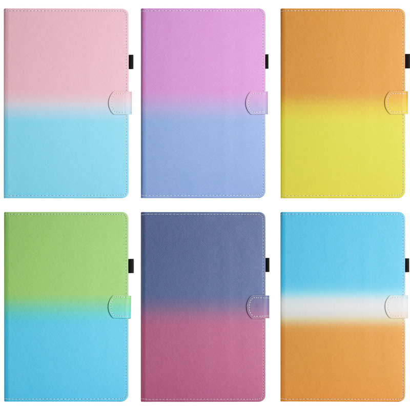 Suitable for ipad 10.9 tablet leather case Air5 painted gradient color card holder protective case mini6 Suitable for ipad 10.9 tablet leather case Air5 painted gradient color card holder protective case mini6