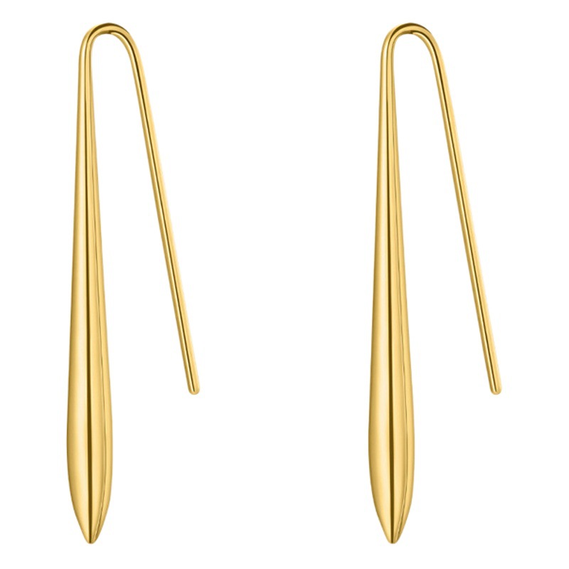 2023 Nueva exquisita Luz de lujo de todos los partidos de titanio pendientes de acero de alto grado transfronterizo popular exagerado pendientes al por mayor