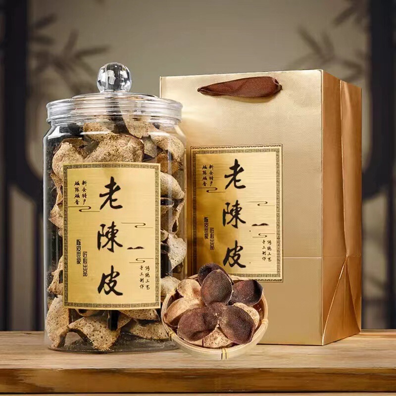 Wholesale 5-Year-Old Aged Tangerine Peel, Sun-Dried, Large Red Peel, Orange Peel, Substitute for Tea, Canned