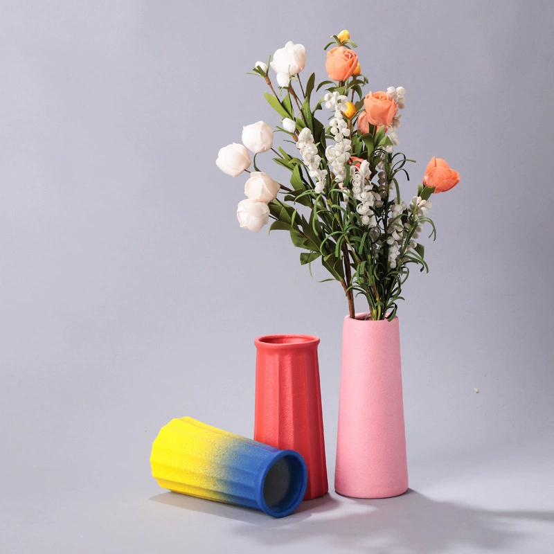 Скандинавская керамическая Маленькая ваза цвет мини-цветок вставки зал украшение ресторана гостевое кафе украшение ремесло домашняя мебель