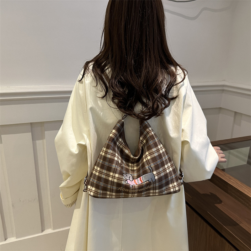 Bolso de gran capacidad para viajar mujeres 2024 nuevo estilo de moda extranjera mochila de hombro mochila de hombro de hombro