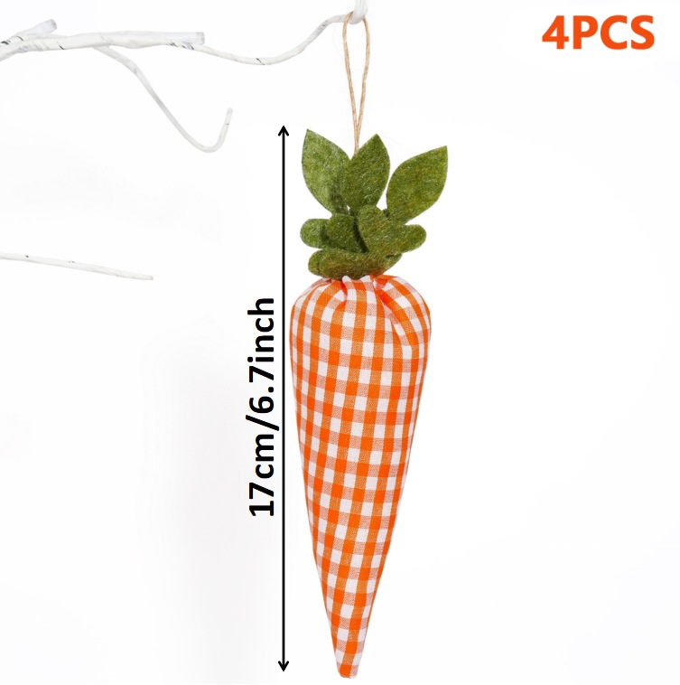 Pascua transfronteriza rábano colgante decoración adornos adornos de rábano cuadrado adornos de fiestas en el hogar