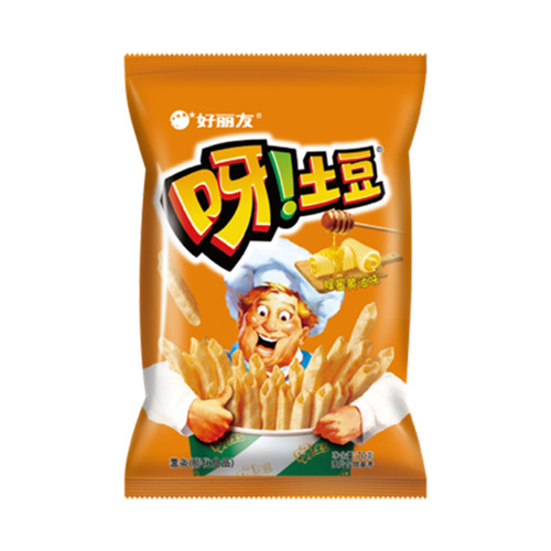Hao Li You Potato 70g*20 Bags Full Box Student Children French Fry Snack Wholesale Puff Food Gift Box