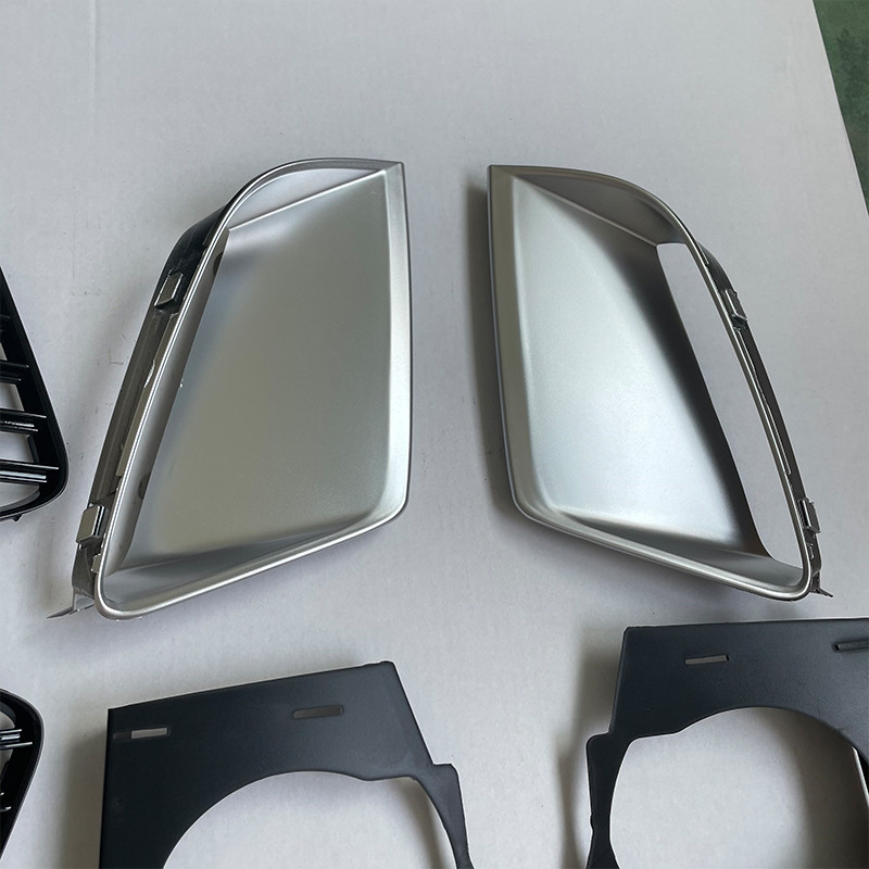 Suitable for Audi A7 RS7 fog light frame frame silver air outlet decoration RS6 bumper air outlet silver plate