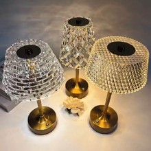 跨境爆款led台灯简约复古咖啡厅氛围灯桌灯触摸usb充电酒吧护眼