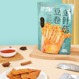 超友味100g金针菇豆卷袋装香辣办公宿舍夜宵解馋下饭菜零食独立包