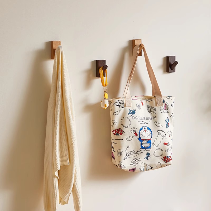 Nuevo gancho de madera sólida en la pared sin clavos gancho de sombrero creativo de pared percha de ropa americana estereoscópica percha de ropa duradera