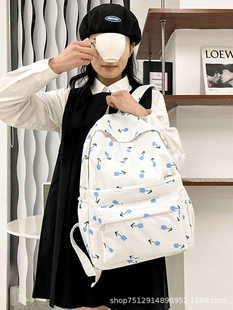 Backpack, small design brand bag, for secondary school