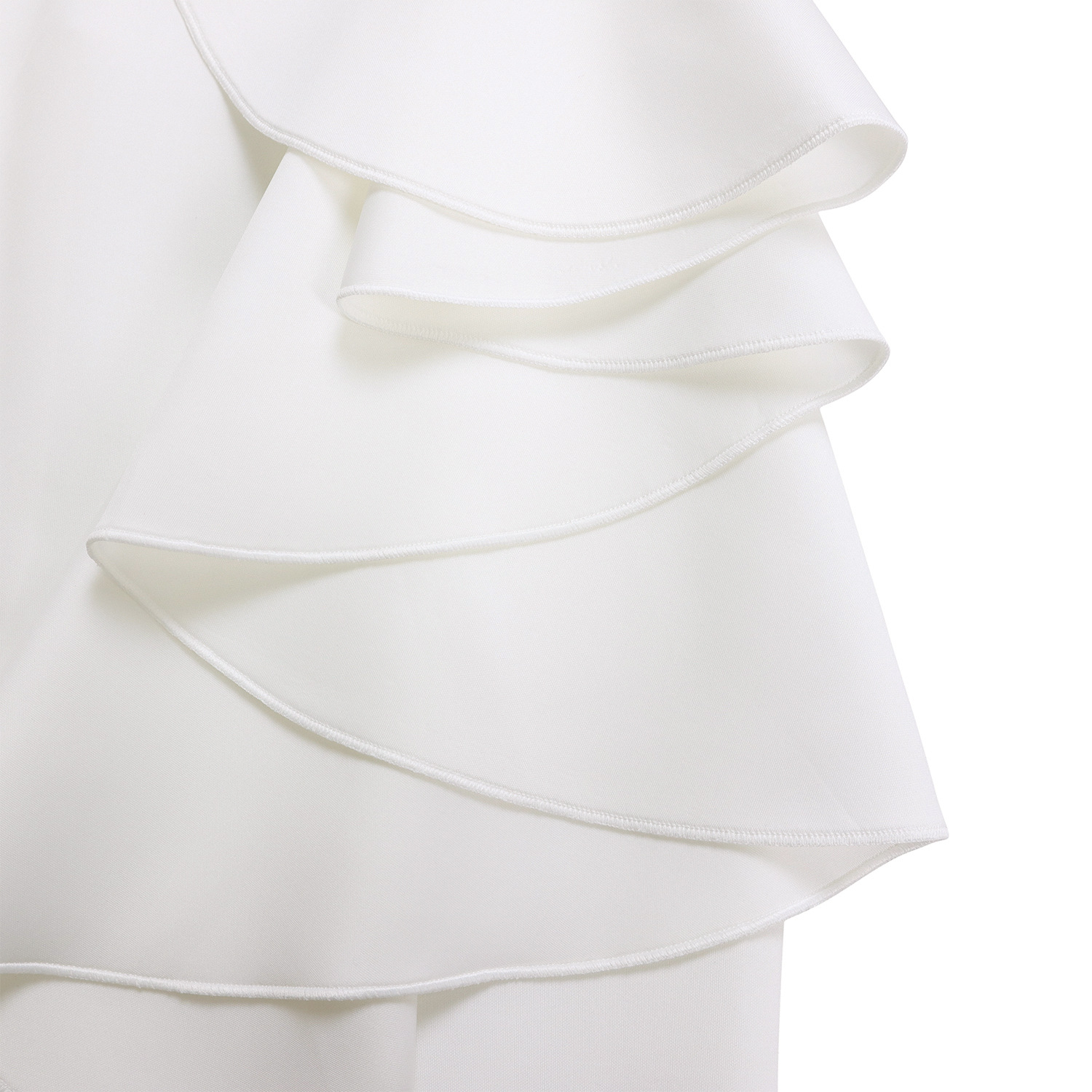 Robe de soirée sexy à col en V et à volants avec fente perlée, robe de banquet de tempérament de célébrité_voghion.com