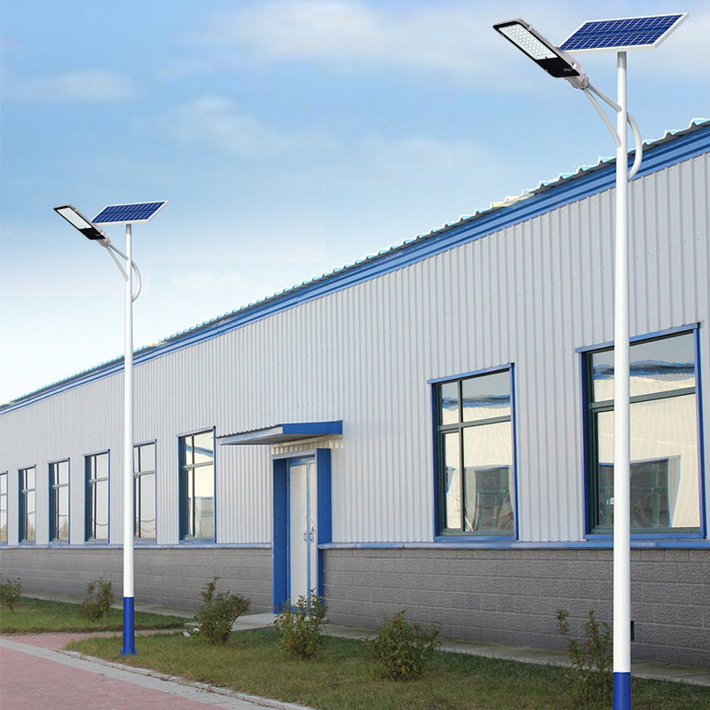 6 M nueva rural solar lámpara de calle lámpara al aire libre rural de alta potencia super brillante ingeniería carretera jardín lámpara de alta Polo lámpara