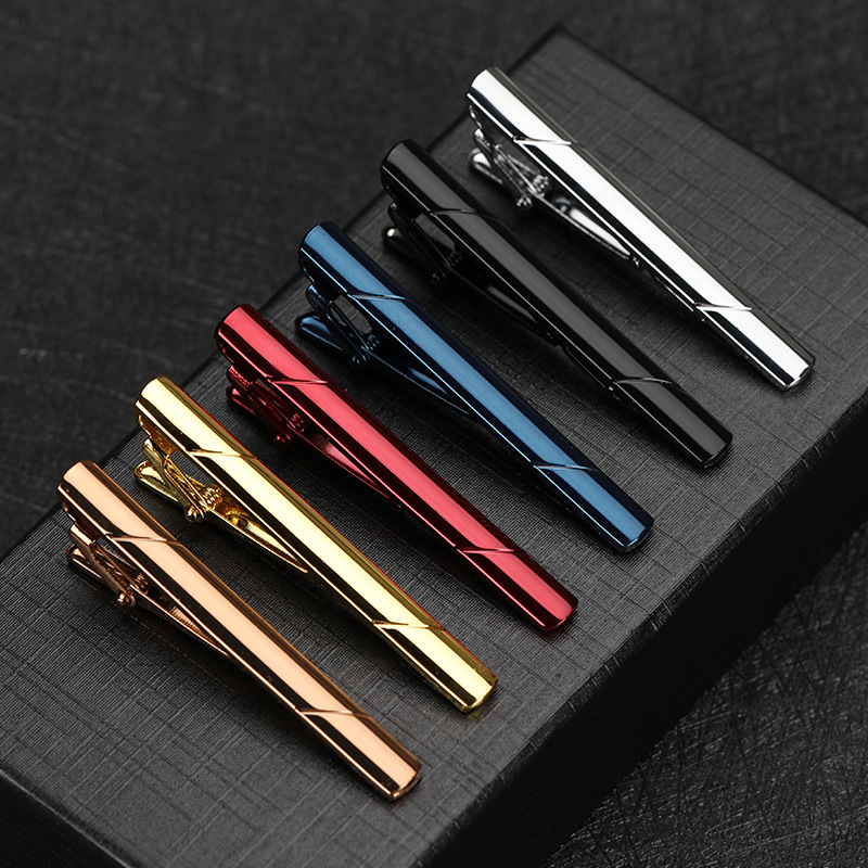 Simple and Stylish Tie Clip Gold Tie Clip Formal Host Clip Wedding Versatile Mature Tie Clip for Men