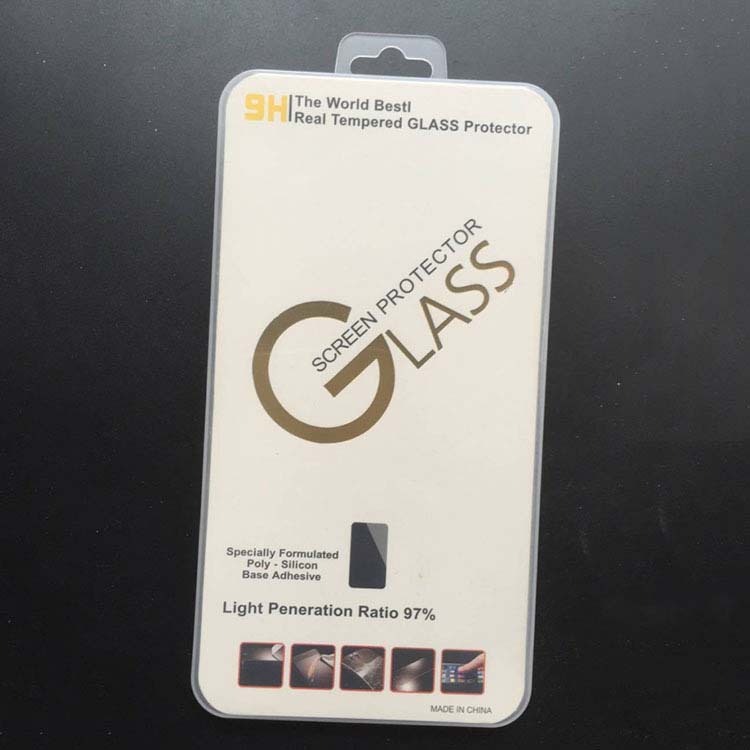 手机钢化玻璃膜水晶塑料包装盒 各种品牌钢化膜中性包装 苹果等