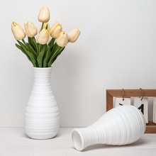 家居ins北欧塑料花瓶客厅耐摔仿真花瓶摆件创意简约小清新插花瓶