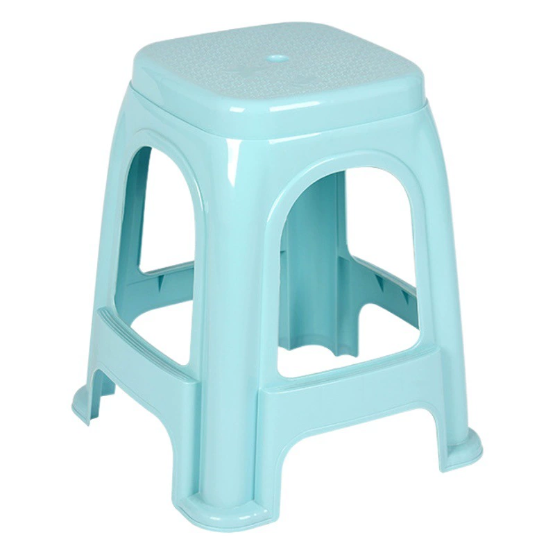 Бытовой утолщенный пластиковый высокий табурет Гостиная Простой квадратный табурет Обеденный стол для взрослых Скамейка Приготовленный клей Стул Оптовая