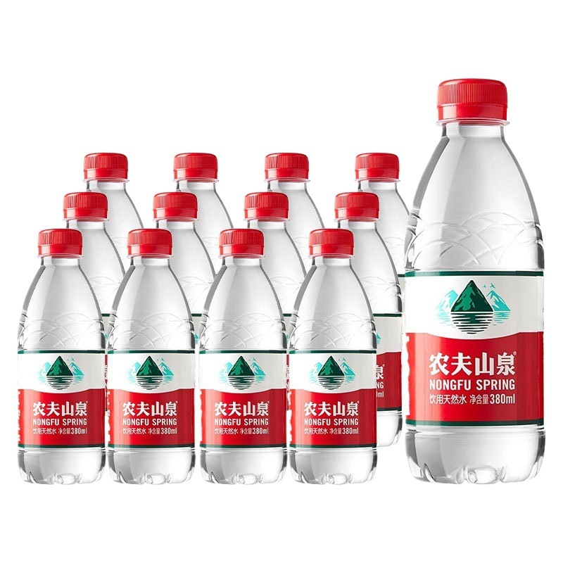 农夫山泉饮用天然水整箱380ml*12小瓶出游会议办公室天然常用水饮|undefined