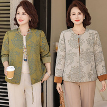 中老年女夹克外套女秋装上衣大码宽松休闲外衣妈妈款春秋气质衣服