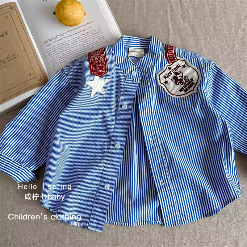 Xianning Seven Camisas para niños Nuevos productos de primavera Niños y niñas de manga larga Niños Ropa para niños japoneses Camisas para niños