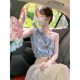 Holiday Style Bow Slant Shoulder Lace Camisole Women's Spring and Summer New Design Sense Thai Unique Chic Top