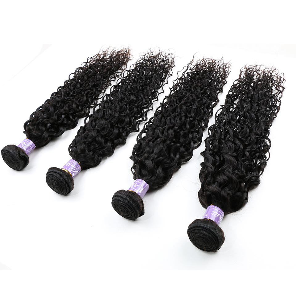 Pelo real rizado de la burbuja de la peluca de la fábrica del cabello humano Xuchang del cabello humano de la onda de agua 8A