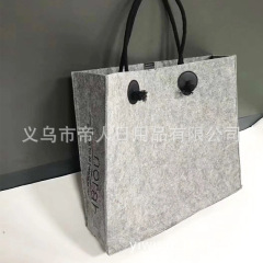 フェルトバッグの手提げ袋は大容量でロゴを入れることができます。