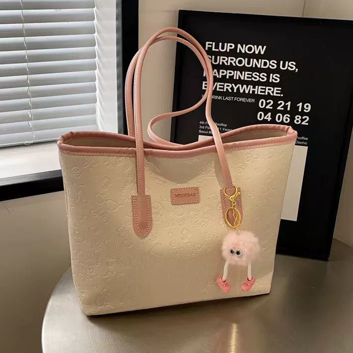 Сумка большой вместимости, женская модная универсальная сумка через плечо, осенне-зимняя новая студенческая портативная холщовая сумка для поездок на работу