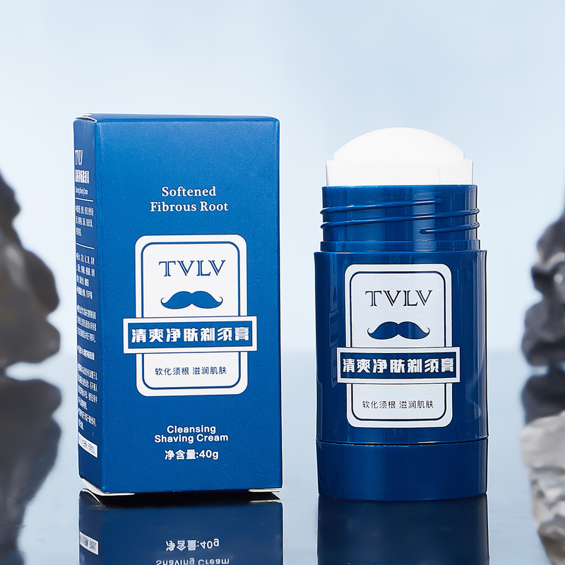 Tvlv Refreshing Purifying Shaving Cream Cleansing and Shaving Two-In-One Gentle, Non-Irritating, Plaid, Smooth and Non-Harmful to Skin Hot Selling