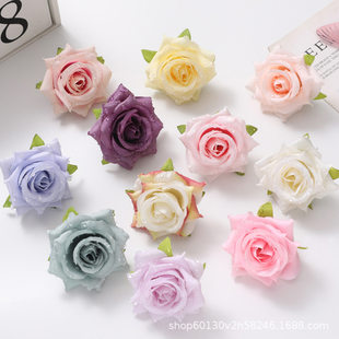 Realistic hydrolate contains rose, decorative flowers, artificial flowers