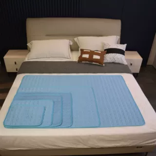 跨境热卖夏季纯色宠物冰丝凉席冷感垫 夏天猫狗凉垫降温透气冰垫