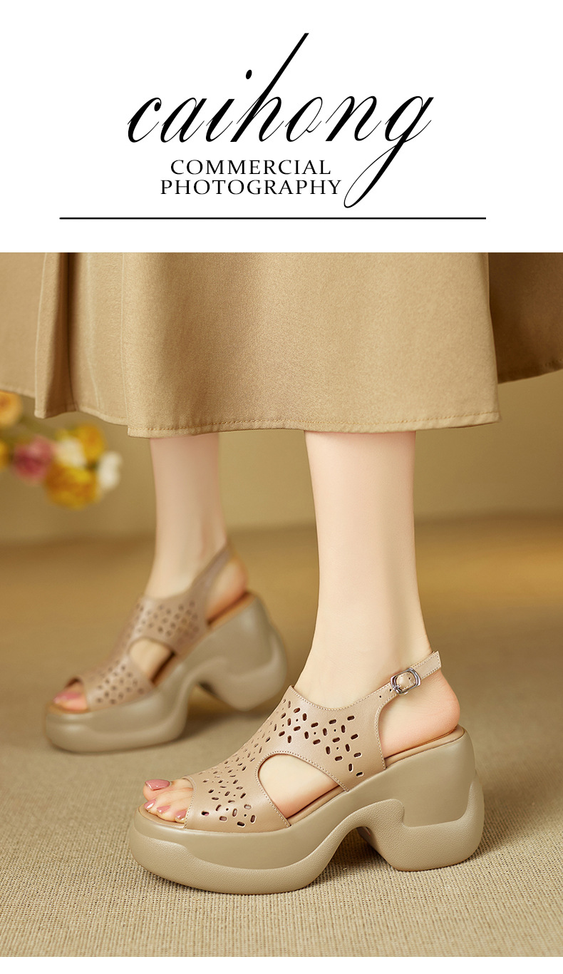 Sandal cao gót nữ quai ngang đế xuồng gót 9 cm — đen chi tiết 1