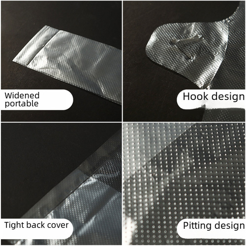Thickened transparent food packing bag supermarket shopping bag disposable bag plastic vest bag handy carry bag