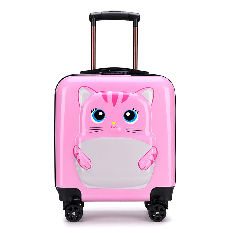 兒童拉桿箱批發 新款旅行箱禮品18寸學生行李箱3D卡通動物登機箱