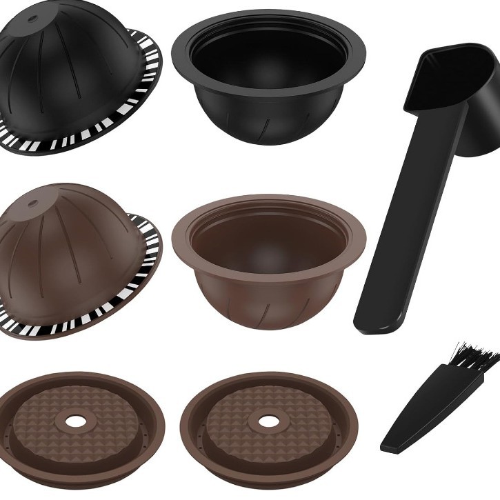 Icafilas autoadhesivo papel de aluminio traje Nespresso vertuo café cápsula cáscara italiana polvo tazón