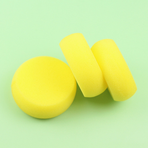 Car crystal-plated waxing sponge polishing waxing sponge wiping car wash car temperature-resistant high-density round sponge cleaning