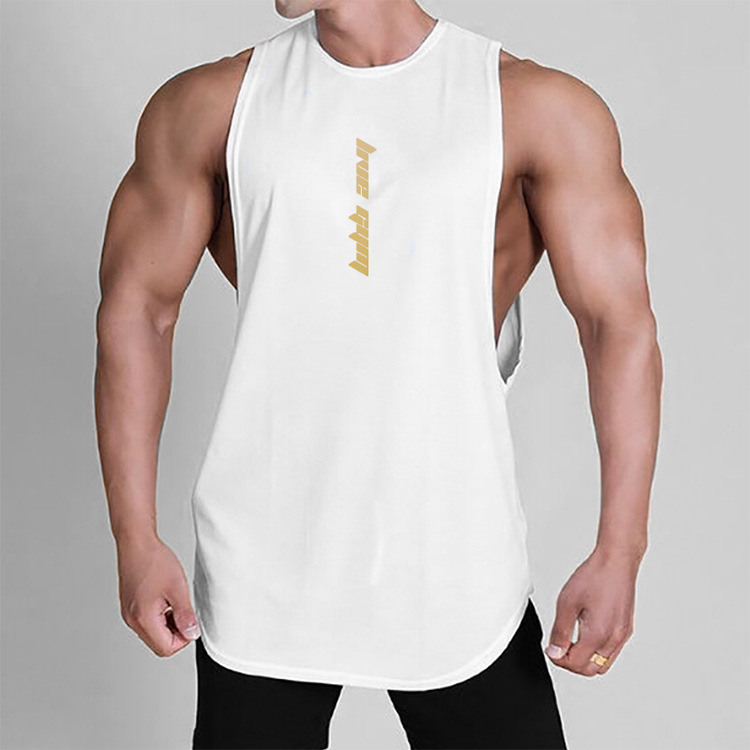 Ärmelloses, übergroßes Sport-Tanktop für Herren im Sommer und Jugend, trendige Herrenmarke, große, geteilte Ärmel_voghion.com
