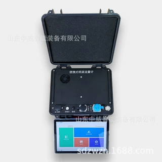 ZW3610便携式明渠流量计三角堰矩形堰等宽堰巴歇尔槽用明渠流量计